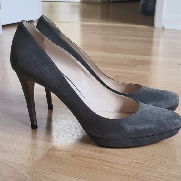Authentic Prada Suede Heels (39.5) - Picture 4 of 5